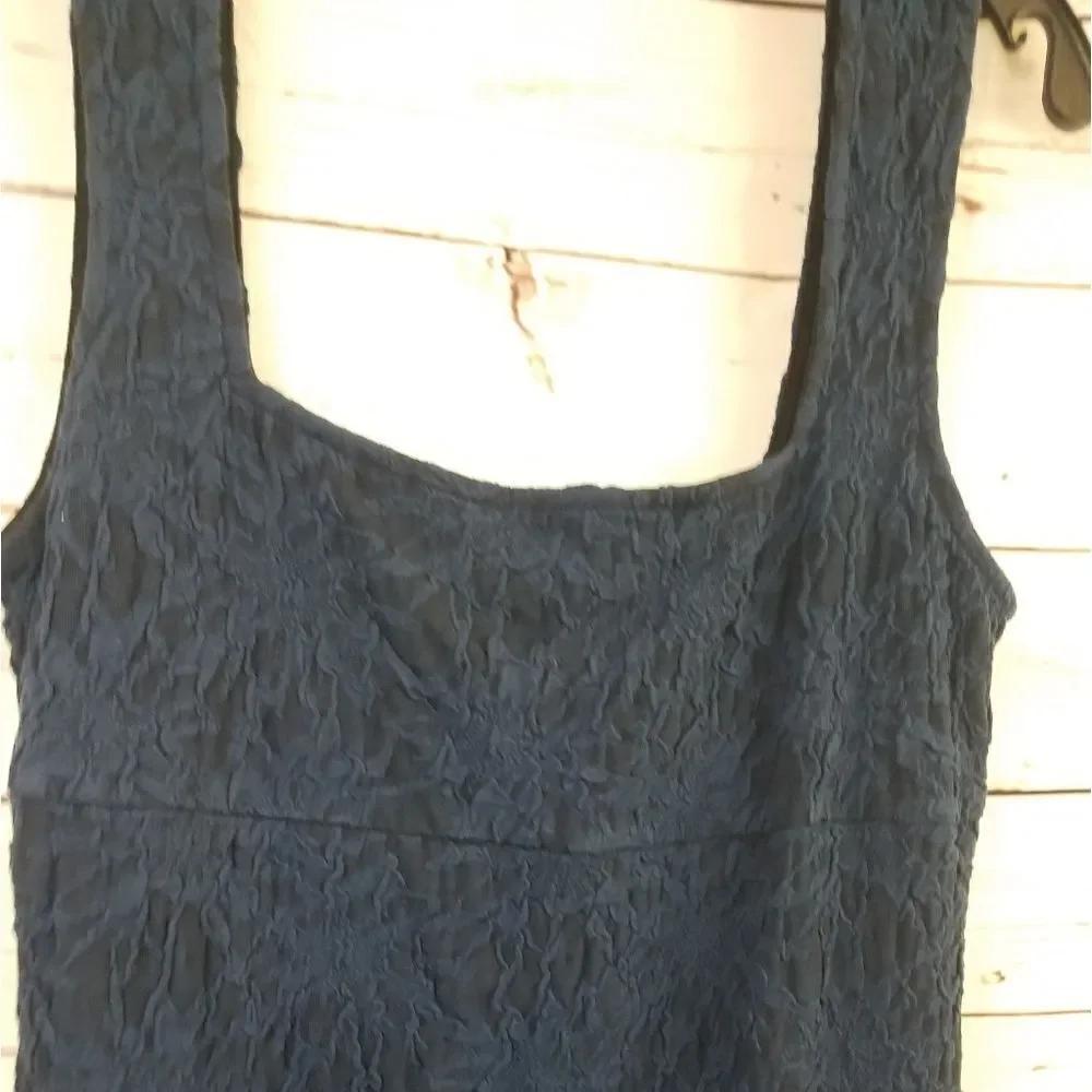 FREE PEOPLE Blue Black Stretchy Bodycon Dress